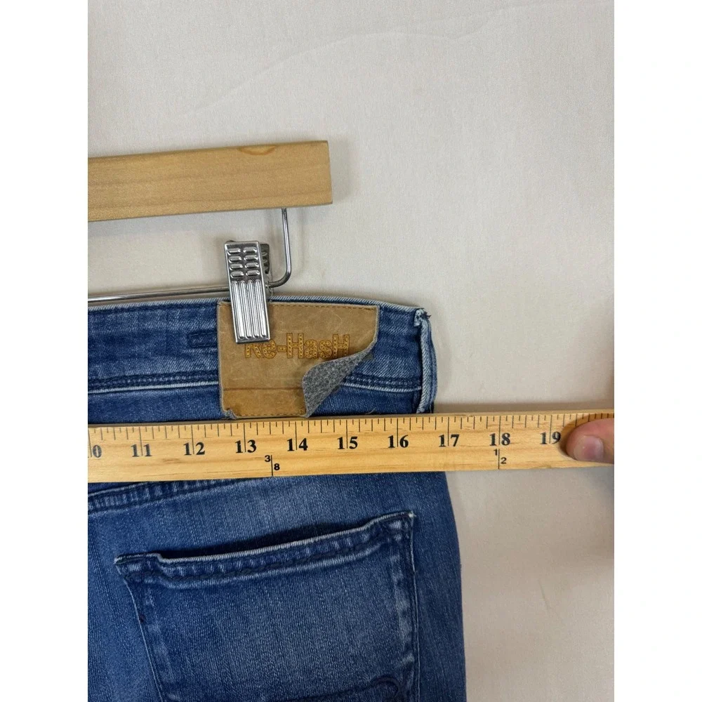 Re-HasH Rubens Italian Candiani Denim‎ Jeans Mens 34X28 Blue Made in Italy 10oz